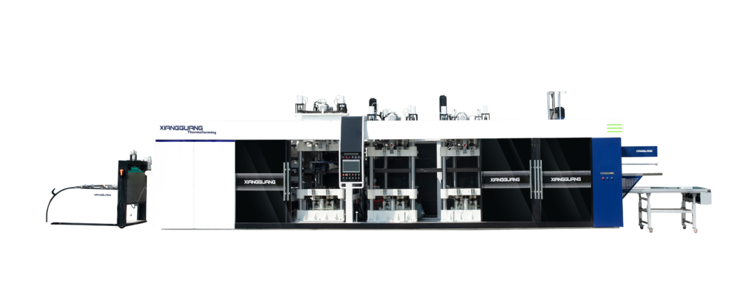 XG 4-station thermoforming machine for plastic food packaging production